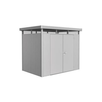 REDSKAPSBOD BIOHORT HIGHLINE DOBBELDØR SØLV STR H2 5,36 M²