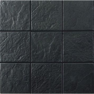 FLIS NORDICA SVART 10X10 CM 1M²