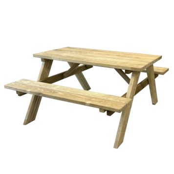 BORD/BENKSETT PLUS BISTRO TRYKKIMPREGNERT BARTRE 118 CM