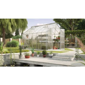 DRIVHUS VITAVIA  URANUS 9900 MED SOKKEL ALU/POLY 9,9M²