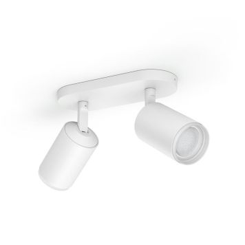 SPOTSKINNE PHILIPS HUE FUGATO PLATE/SPIRAL HVIT