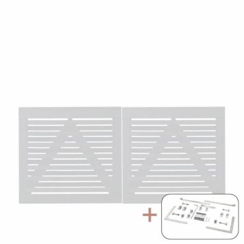 DOBBELPORT PLUS OSAKA 200X93CM HVIT