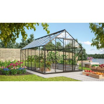 DRIVHUS VITAVIA MERCURY 11500 ALU/HERDET GLASS SVART 11,5M2