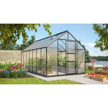 DRIVHUS VITAVIA MERKUR 11,5 M² SVART 6 MM POLY