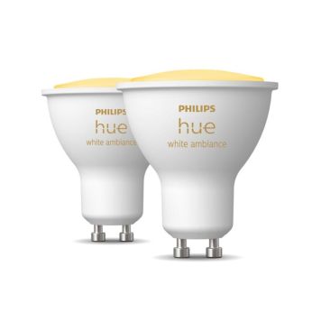 LYSPÆRE SPOT  PHILIPS HUE WA 2-PAK 4.2W GU10