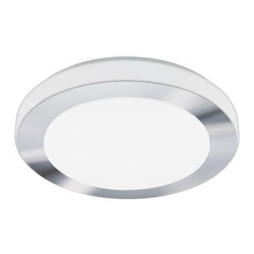 LAMPE VEGG/TAK EGLO CARPI  16W LED IP44 KROM/HVIT 