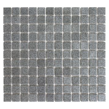 MOSAIKK GRÅ STRUKTUR ANTISKLI 2,5X2,5CM