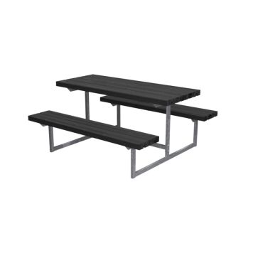 BORD-/BENKSETT PLUS BASIC JUNIOR FOR BARN MYKT TRE SVART 118 CM