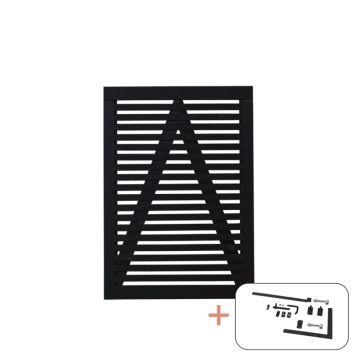 ENKELTPORT PLUS TOKYO SVART BESLAG 100X140CM