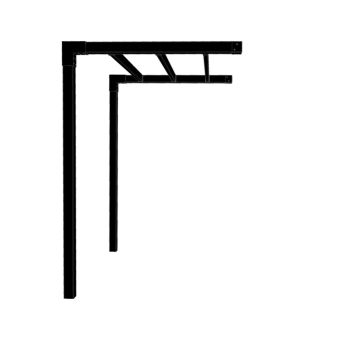 PERGOLA PLUS CUBIC MODELL 1 TRYKKIMPREGNERT TREVERK SVART 198X148X217 CM