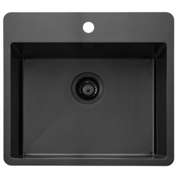 OPPVASKKUM SECHER FAABORG 500 BK2 RUSTFRITT STÅL 540X500MM SVART