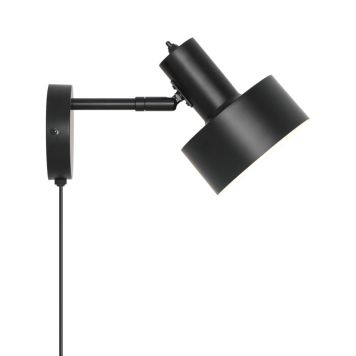 VEGGLAMPE NORDLUX MATIS E27 SORT METALL Ø12,5 CM