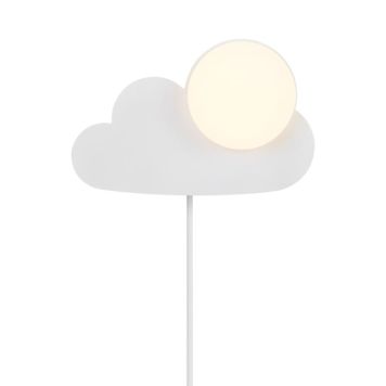 VEGGLAMPE NORDLUX SKYKU CLOUD Ø16X23,8CM HVIT