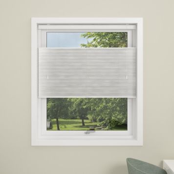 PLISSÉ DEBEL TOUCH SPLIT 100X160CM HVIT