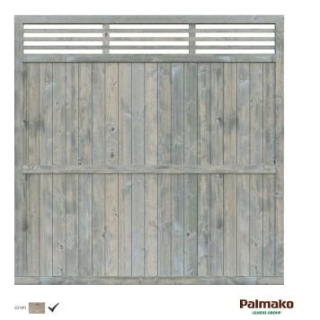 GJERDE PALMAKO REENA 1 VINTAGE GRÅ 180X180 CM IMPREGNERT