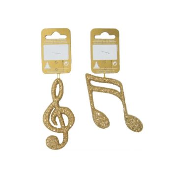 JULETREPYNT NOTER 10CM GULL                           