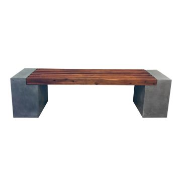 HAGEBENK 163,5X35X46CM BETONG/AKASIE