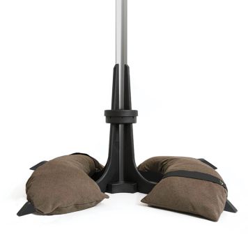 PARASOLLFOT BASER MØRKEBRUN 50 KG