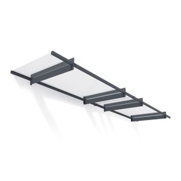 ENTRÉTAK CANOPIA NANCY 0,9X4,1M GRÅ KLAR PLATE