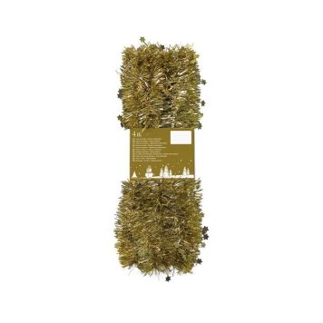 JULEPYNT FOLIEKJEDE MED STJERNER 4M GULL                  