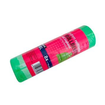 SØPPELSEKK QUICKPACK MED SNOR 60L 8 STK