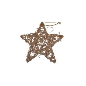 ADVENTSSTJERNE ROTTING 20CM GULL