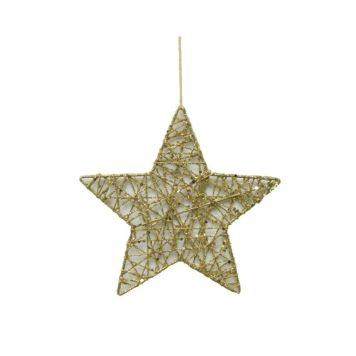 ADVENTSSTJERNE 15CM GULL