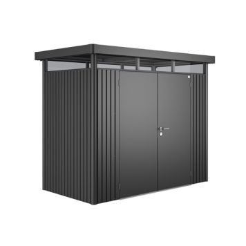 REDSKAPSBOD BIOHORT HIGHLINE DOBBELDØR MØRK GRÅ STR H1 4,26M