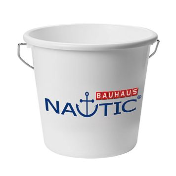 BØTTE M/BAUHAUS NAUTIC TRYKK 12L HVIT