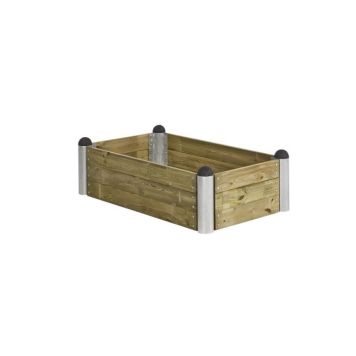 PLANTEKASSE PLUS PIPE TRYKKIMPREGNERT 140X80X36 CM