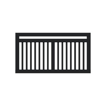 GJERDE PLUS LINEA 150X80CM SVART 