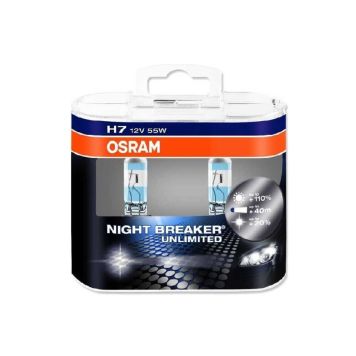 BILPÆRE OSRAM NIGHT BREAKER DUOBOX H7 12V 2 STK