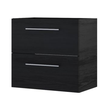 SERVANTSKAP CAMARGUE NORD GRUNN 2 SKUFFER SVART TRE 60 CM