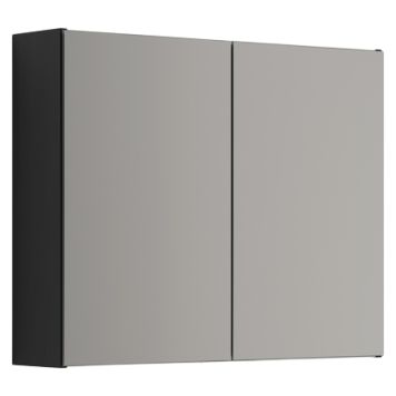 SPEILSKAP SCANBAD SELECT UTEN BELYSNING SVART 80 CM