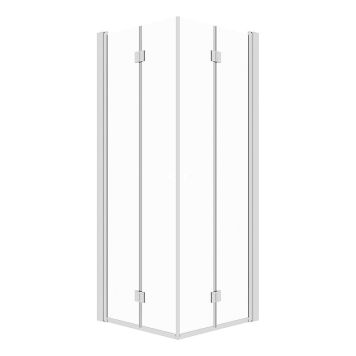 DUSJHJØRNE CAMARGUE VAL FOLDBAR KROM/KLARGLASS