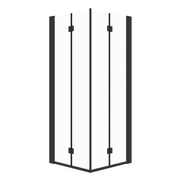 DUSJHJØRNE CAMARGUE VAL FOLDBAR SVART/KLARGLASS