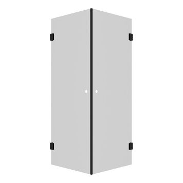 DUSJHJØRNE CAMARGUE ERA SVART/KLARGLASS