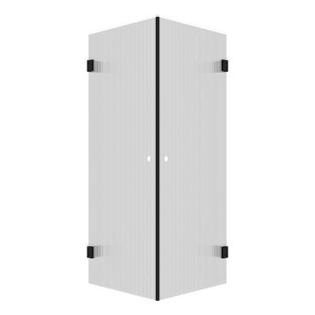 DUSJHJØRNE CAMARGUE ERA SVART/LINJEGLASS