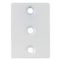 FESTEPLATE MILLERS METALL HVIT