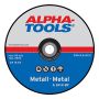 KAPPESKIVE ALPHA TOOLS POWER PACK METALL 230XX22,23X2.5MM T4