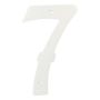 HUSNUMMER MILLERS 7 205MM HVITLAKKERT