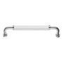 SKUFFEHÅNDTAK BESLAGSBODEN BK6351X 128MM POLERT KROM/HVIT
