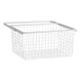 UTTREKKBAR TRÅDKURV 605X436X285 MM HVIT