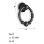 DØRHAMMER BESLAGSBODEN B335 35MM FORTINNET