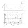 MASSASJEBADEKAR CAMARGUE SKARABORG DUO 170X100 EXCLUSIVE