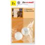 HJØRNEBESKYTTELSE FIX-O-MOLL 25 MM HVIT 2 STK