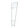 SIDEELEMENT TIL ENTRÉTAK ROBELIT LIGHTLINE 167 CM 62/30 CM KLAR POLYKARBONAT