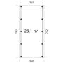 CARPORT PALMAKO KARL 23,1M²