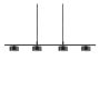 SPOTSKINNE  NORDLUX CLYDE LED 4X5W 115CM SVART