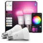 LYSPÆRE PHILIPS HUE A60 WCA E27 9W 2-PK
